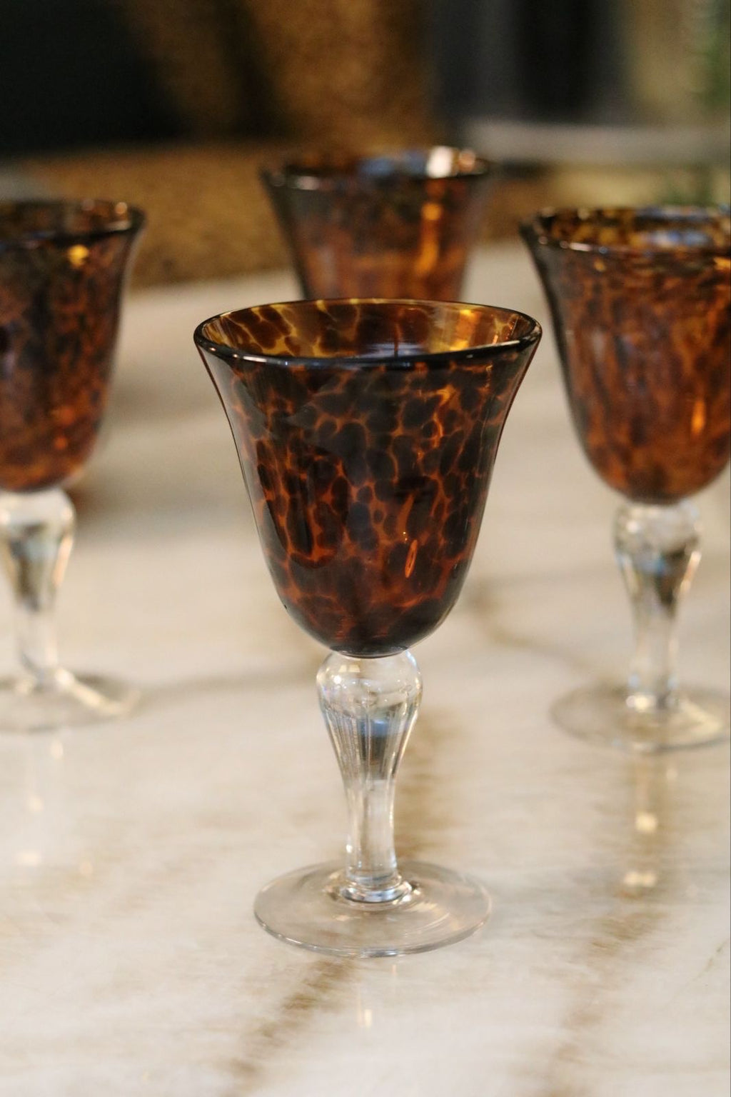 Tortoise Water Goblets