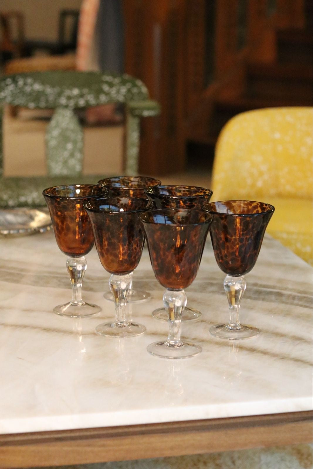 Tortoise Water Goblets