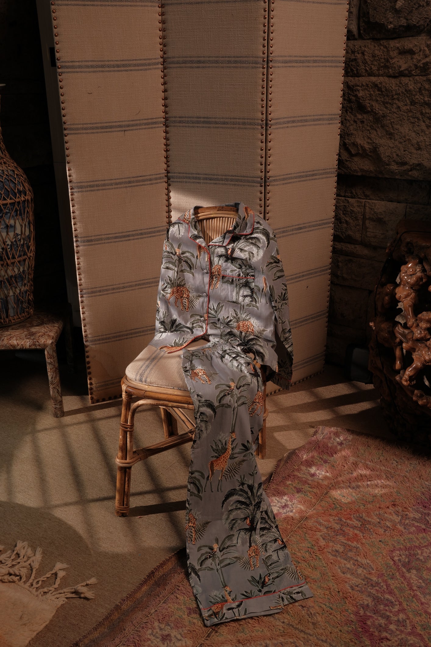 At The Zoo Long Pajama Set