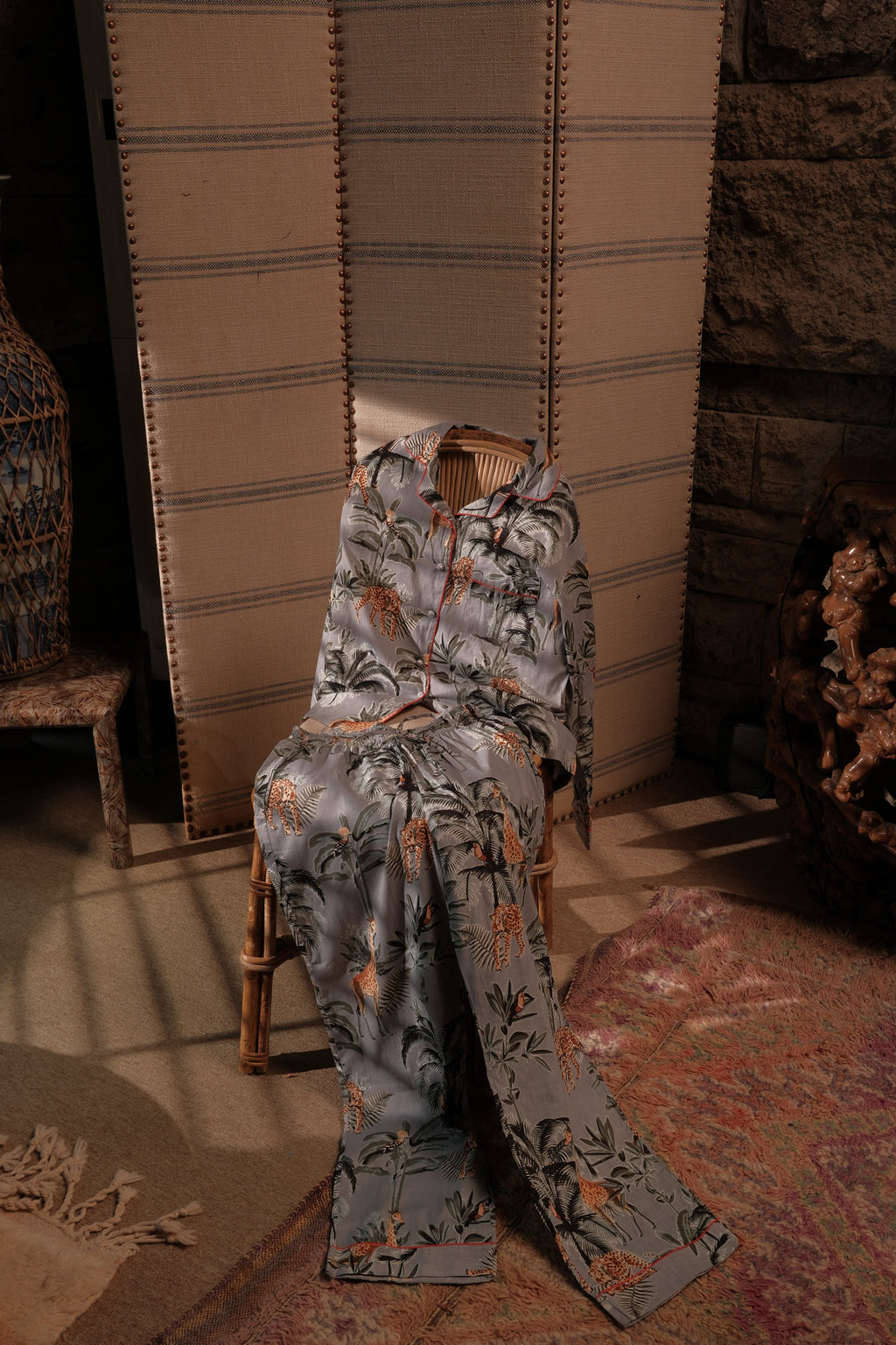 At The Zoo Long Pajama Set