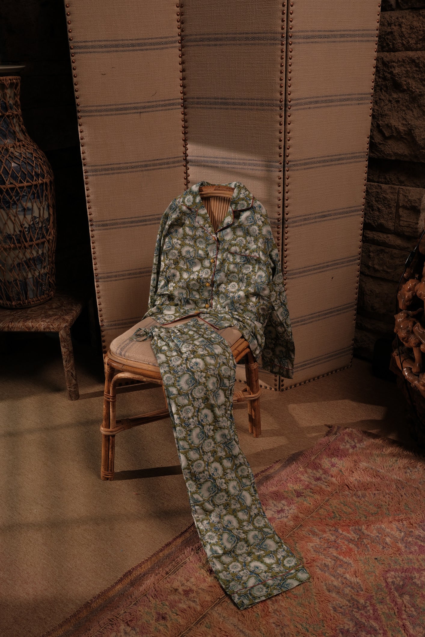 Moss Garden Long Pajama Set