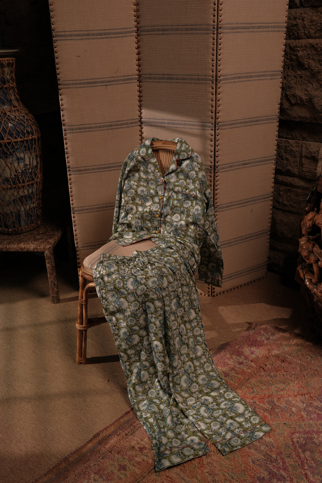 Moss Garden Long Pajama Set