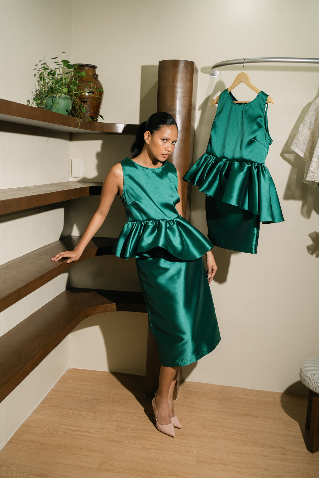 Ruffles Top & Skirt Set